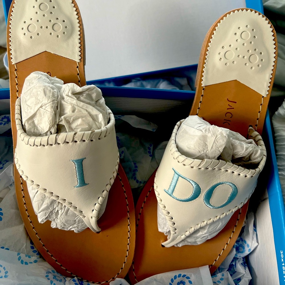 Jack Rogers ‘I do’ sandals